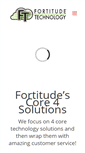 Mobile Screenshot of fortitudetechnology.com