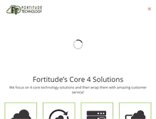 Tablet Screenshot of fortitudetechnology.com